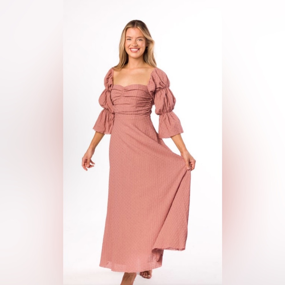 NWT Worth Collective Corrine Dusty Mauve Maxi Dress - Medium